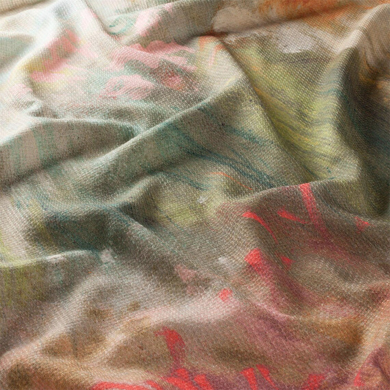 All My Love – Designvorhang mit abstrakter malerischer Traumlandschaft Leinenmischgewebe