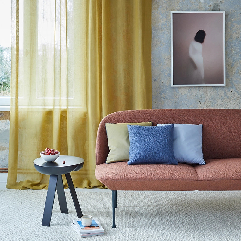 Aalto – halbtransparenter Vorhang nach Maß mit Leinenanteil Design und natürlicher Farbwelt