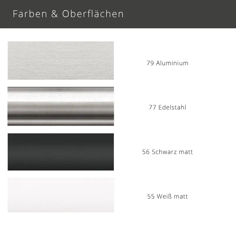 Interstil Corpus 20 – 1-läufige runde moderne Gardinenstange zur Deckenmontage biegbar