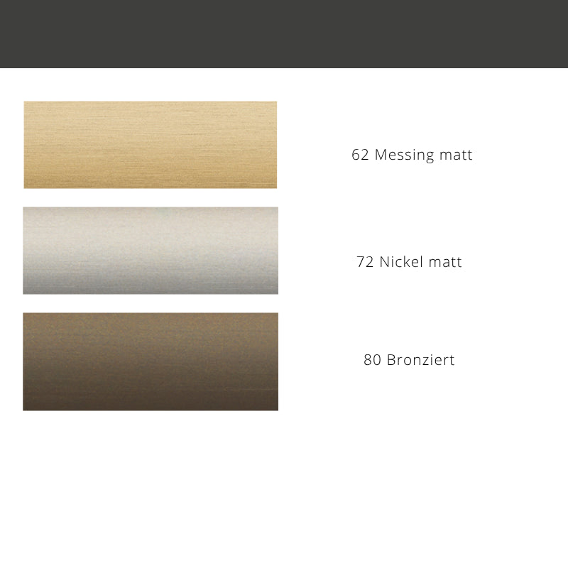 Interstil Poesie.1 – 1-läufige Innenlaufstange mit Design-Endstück zur Wandmontage
