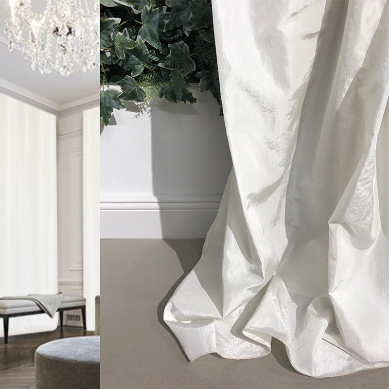 Opaline – blickdichter Taft-Vorhang nach Maß mit seidigem Glanz Italienischer Luxus in vielen Farben