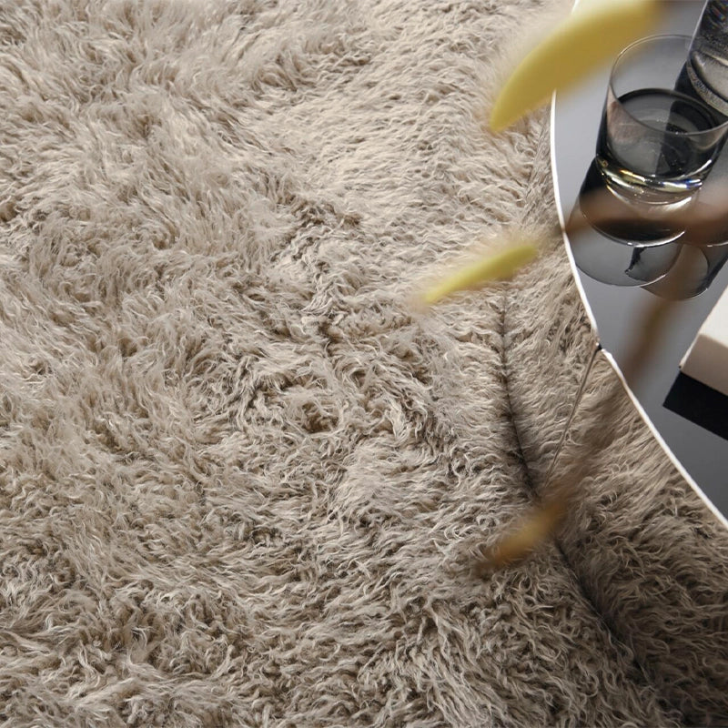 Yeti – hochwertiger flauschiger Hochflor-Teppich nach Maß in Felloptik lässige Optik in 3 Naturtönen