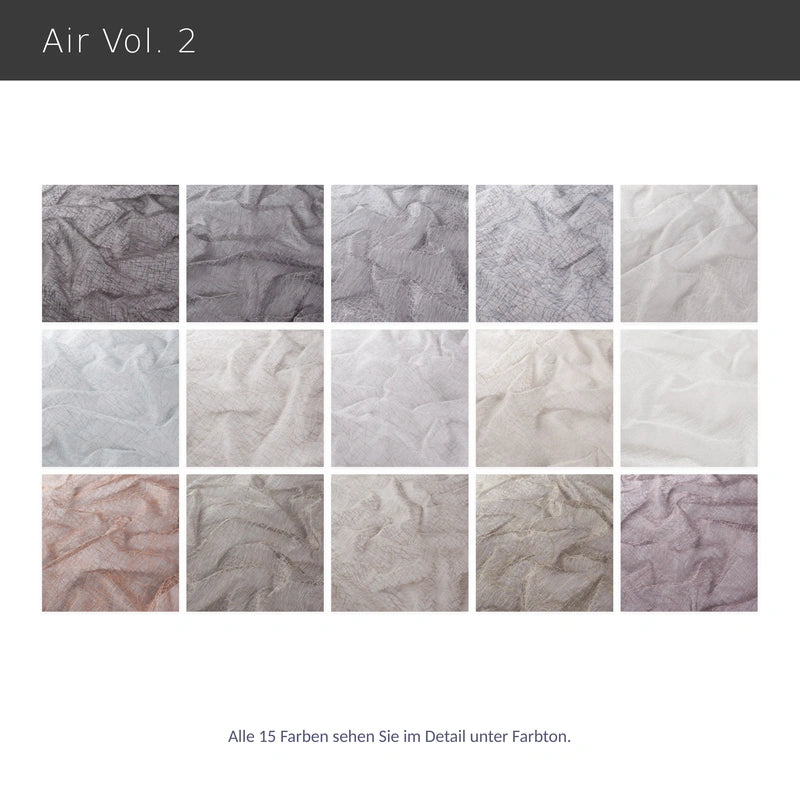 Air Vol. 2 – transparente Gardine nach Maß mit modernem Netzmuster