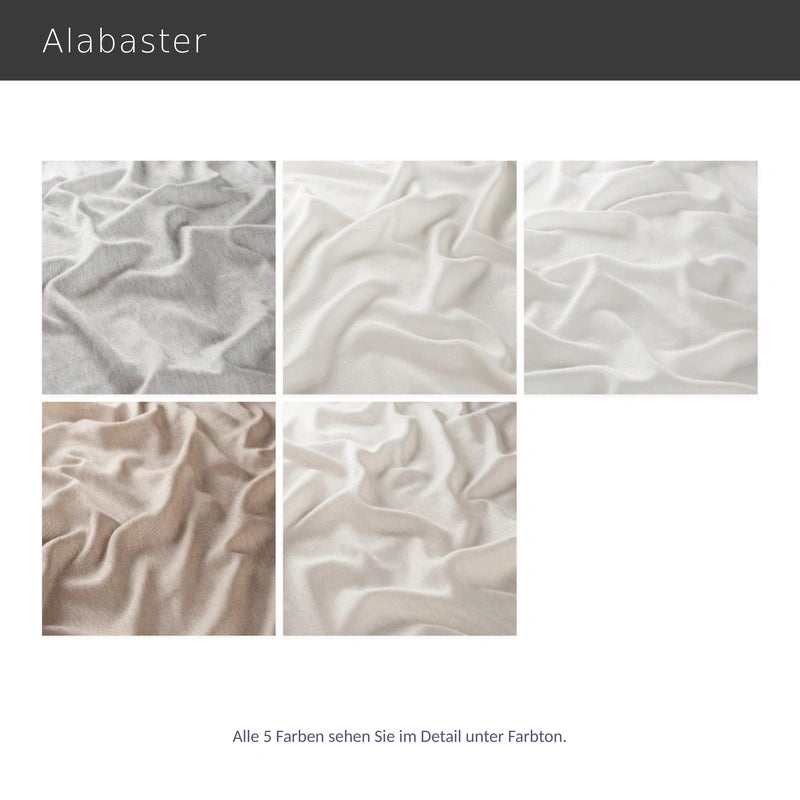 Alabaster – moderner Inbetween-Vorhang nach Maß mit hohem Wollanteil in zeitlosen Farben