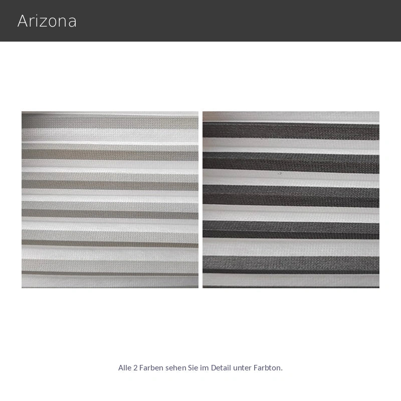 Arizona – halbtransparentes Duette® Wabenplissee nach Maß mit modernem Streifendesign