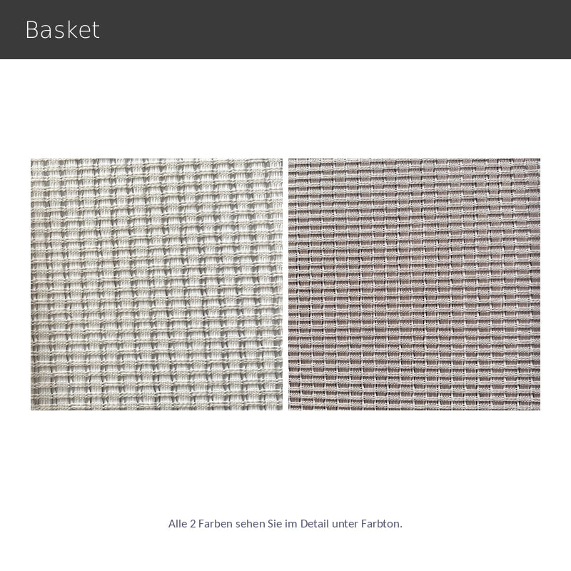 Basket – halbtransparenter moderner Flächenvorhang nach Maß mit ausgefallener Gitterstruktur