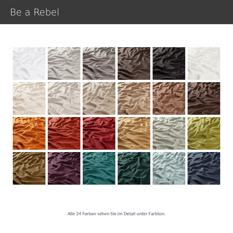 Be a Rebel – hochwertiger Bouclé Vorhang blickdicht nach Maß mit eleganter Crêpe-Struktur, 25 Farben