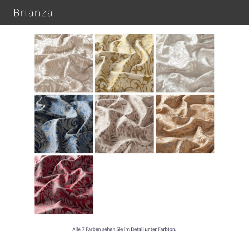 Brianza – blickdichter edler Jacquard-Vorhang nach Maß mit ornamentalem Barockdesign