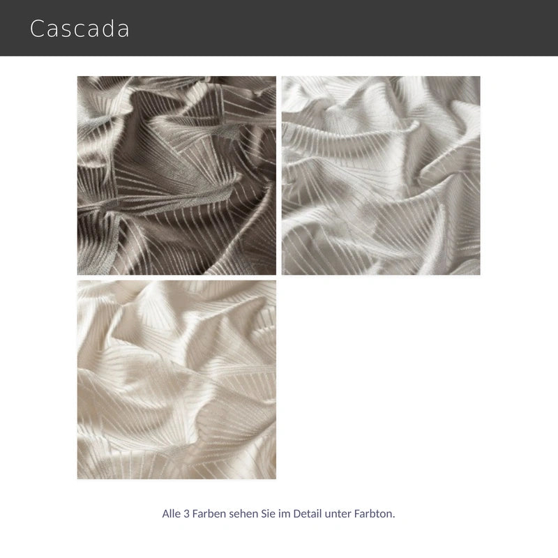 Cascada – luxuriöser Design-Vorhang nach Maß mit grafischem Muster edler Glanz