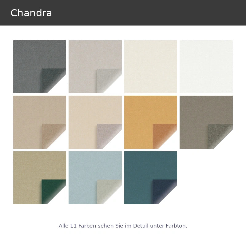 Chandra – hochwertiger Blackout-Vorhang nach Maß moderne Leinenoptik zweifarbig Naturtöne
