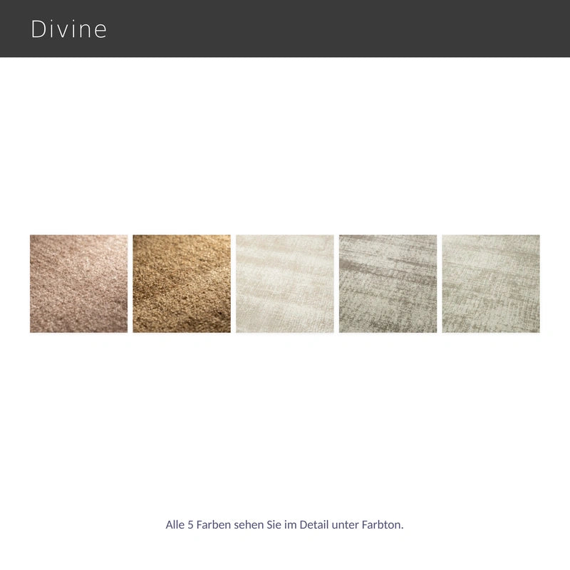 Divine – luxuriöser Viskose-Teppich nach Maß mit elegantem Schimmer rund eckig
