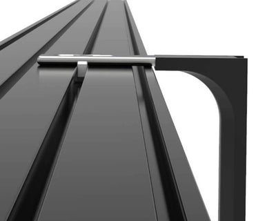 Döfix Wandträger Universal + Abdeckkappe für Aluminium Gardinenschiene