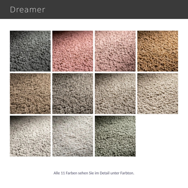Dreamer – hochwertiger Designteppich nach Maß mit besonders weicher Oberfläche rund eckig