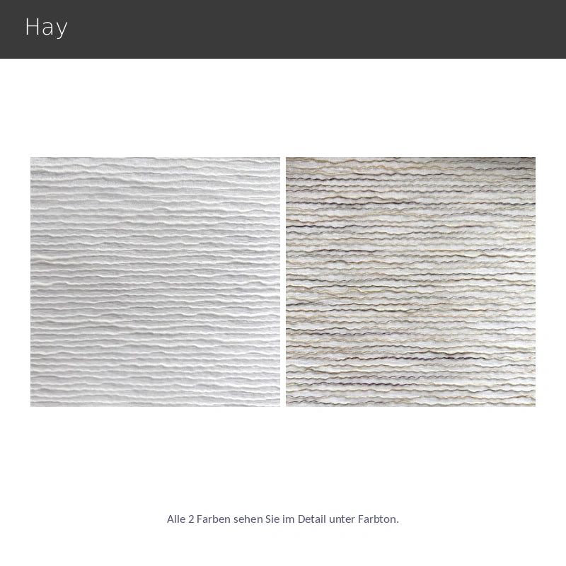 Hay – hochwertiger Flächenvorhang nach Maß mit filigranem Streifenmuster transparent, 2 Farben
