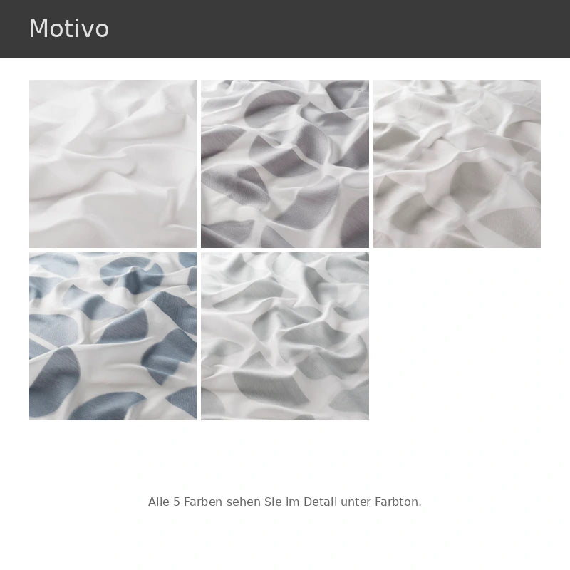Motivo – transparenter Fil-Coupé-Vorhang nach Maß mit modernem grafischem Muster