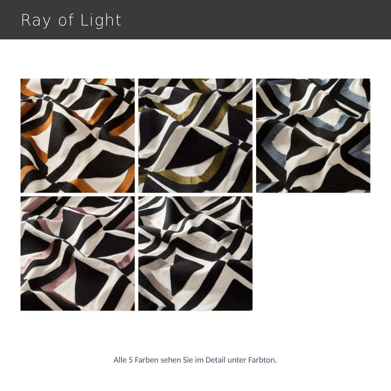 Ray of Light – edler Design-Vorhang blickdicht nach Maß mit grafischem Muster