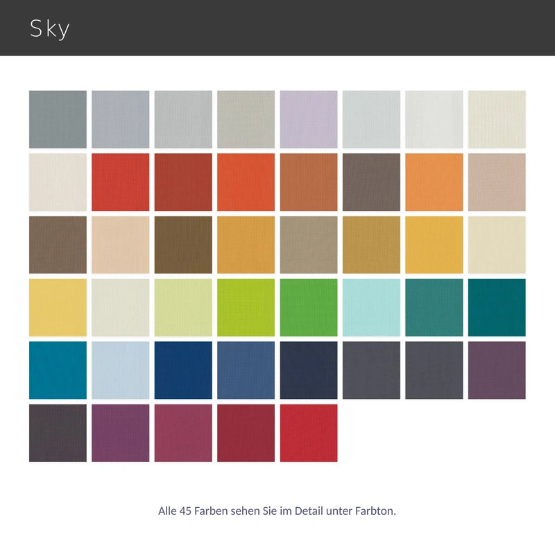 Sky – blickdichter moderner Flächenvorhang nach Maß aus 100% Trevira CS