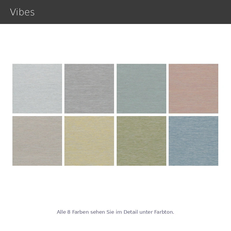 Vibes – transparenter moderner Flächenvorhang nach Maß mit filigranem Streifenmuster