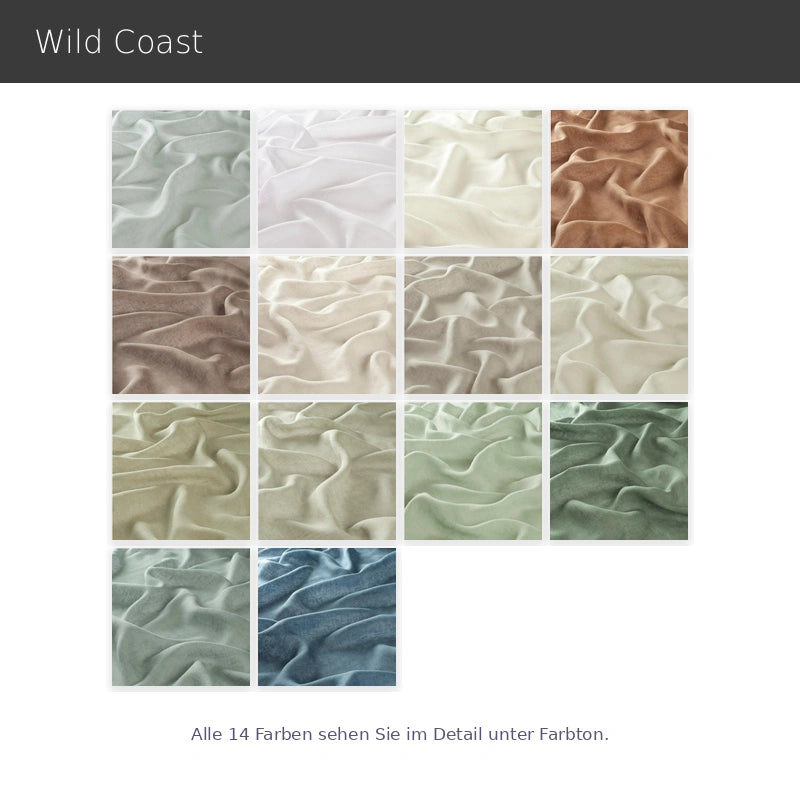 Wild Coast – halbtransparenter Leinenvorhang nach Maß aus 100 % Leinen hochwertig in modernen Farben
