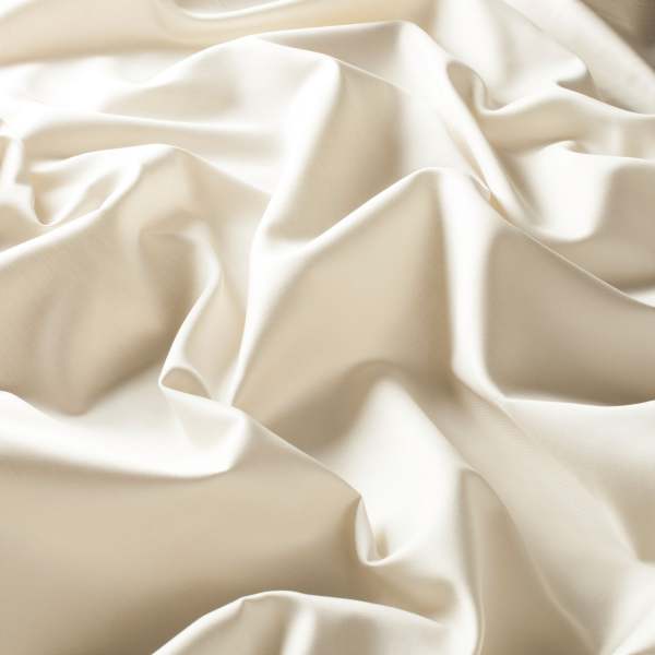 1-6355-070 Intermezzo JAB Anstoetz Vorhangstoff Baumwolle eleganter Uni Satin creme-weiß