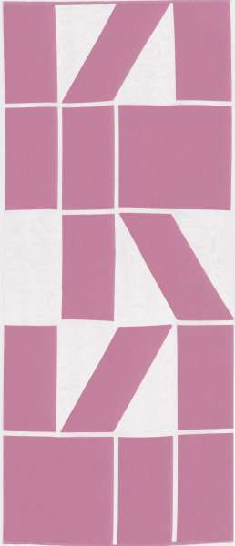 Design Vorhang Untitled AB1 mit modernem Grafik Muster Geometrisch Schwarz, weiß, Pink